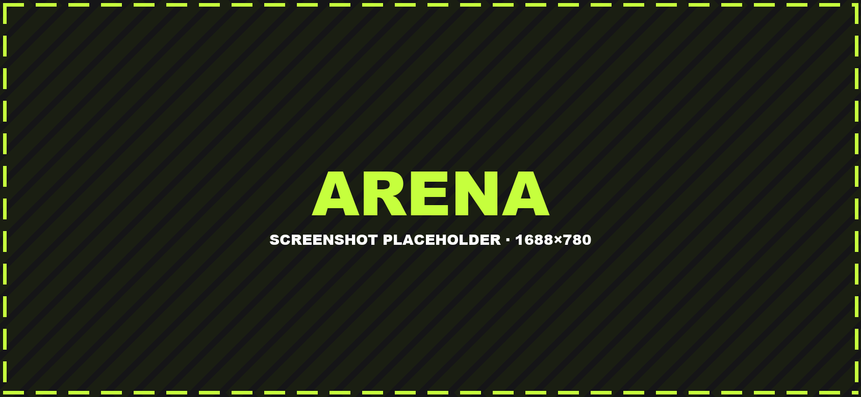 The arena line placed on the floor, waiting for the guest to scan the QR